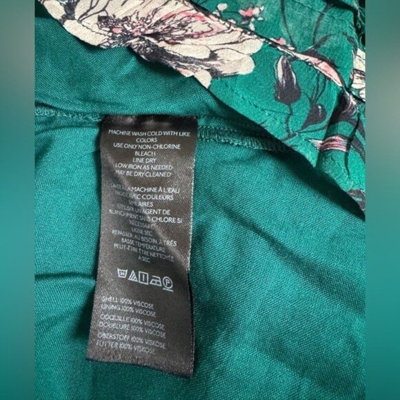 NWT Size 2X - The Somerset Halter Mini Dress dark green floral (NWT US$ 148) - Picture 15 of 16